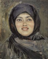 La Testa Di Laughting Ragazza 1890