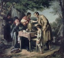 Tea Party At Mytishchi Dekat Moskow 1862