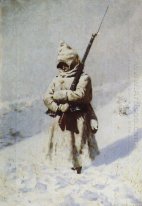 Soldats dans la neige 1878