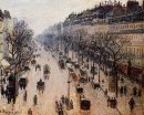 Boulevard montmartre winterochtend 1897