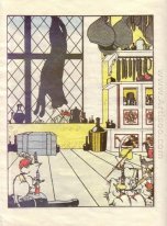 Illustration till boken Hur Möss Buried Katten By Zhukovsky 1