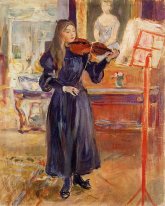 Studying The Violin 1893