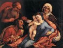 Madonna en kind Met St Jerome St Joseph en St Anne 1534