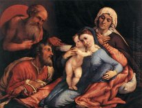 Madonna und Kind mit St. Jerome St. Joseph und St. Anne 1534