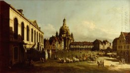 The Neuer Marktplatz In Dresden 1747