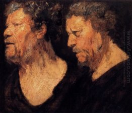 Two Studies Of The Head Of Abraham Grapheus 1621