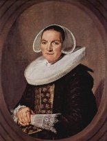 Portrait of a forty year old woman with folded hands