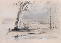 Musim Semi Pohon Birch Awal Oleh Sungai 1893