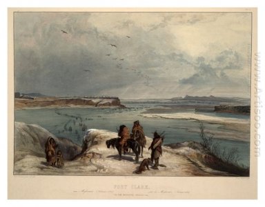 Fort Clark sul Missouri, febbraio 1834, piastra da 15 Volume