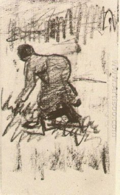 Peasant Woman lutade åt vänster