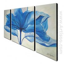 Hand-painted Floral Oil Painting - Set of 3