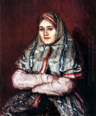 Townswoman Portrait Of Alexandra I Yemelyanova Nee Schrader 1902