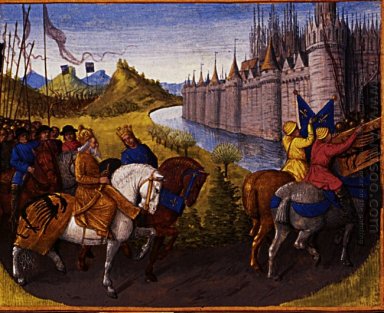 Entrata di Luigi VII C 1120 80 re di Francia e Corrado III 1093