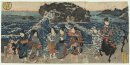 Wanita On The Shore Di Enoshima