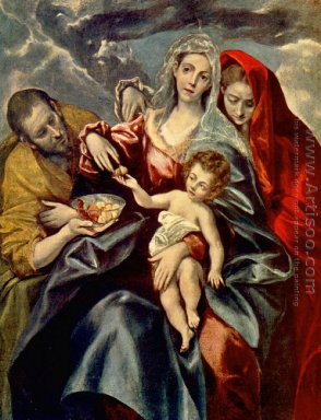 De Heilige Familie met de St Mary Magdalen 1595-1600