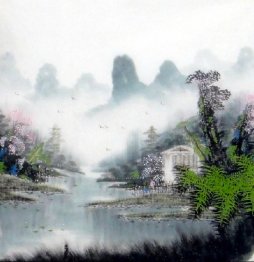 Lake, Moutains - Chinese Painting