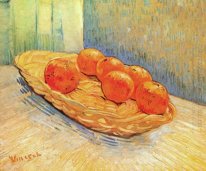 Nature morte avec panier et Six Oranges 1888