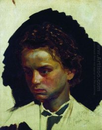 Youth Portrait Of Sculptor Ilya Yakovlevich Ginzburg 1871