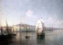 Вид приморского города 1877