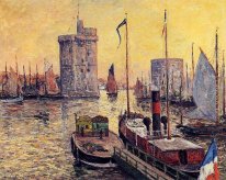 O porto de La Rochelle No Crepúsculo 1911
