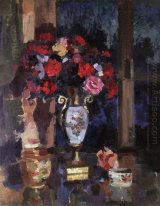 Un ramo de rosas de papel 1912