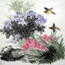 Oiseaux et fleurs - Peinture chinoise