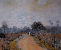 the road from prunay to bougival 1874