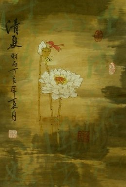 Lotus - pintura chinesa