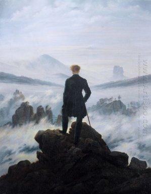 Le vagabond au-dessus de la mer de brouillard