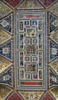 Langit-langit Perpustakaan Piccolomini di Katedral Siena