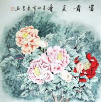 Peony - Lukisan Cina