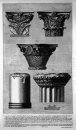 Morceaux de colonnes et de chapiteaux