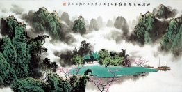 Mountains, river - Chinese Painting