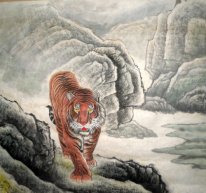 Tiger - Lukisan Cina