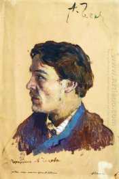 Portrait Of Writer Anton Chekhov 1886