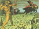 Héraclès tue le centaure Nessus pour sauver Déjanire
