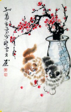 Cat - Peinture chinoise