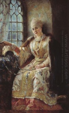 Boyar sa femme à la fenêtre 1885