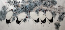 Crane - Pine - Chinese painting