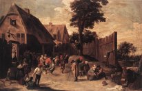 Peasants Dancing outside an Inn