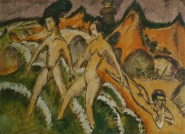 Female Nudes Striding Into The Sea Female Nudes Striding Into The Sea