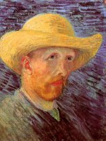 Autorretrato con sombrero de paja 1887 2