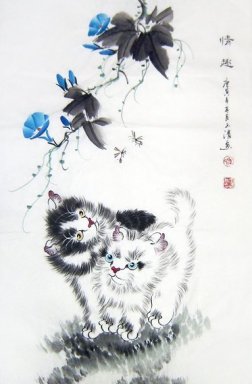 Cat - Lukisan Cina