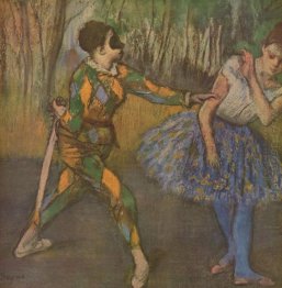 harlequin and colombina 1886