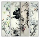 Vogels&Bloemen - FourInOne - Chinees schilderij