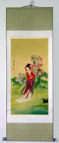 Beautiful lady - Mounted - Chinese Painting