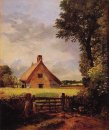 uma casa de campo em um milharal 1817