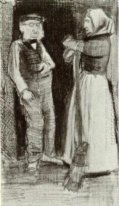 Orphan Man Talking With Woman Sien 1883