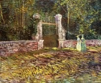 Entrance To The Voyer D Argenson Park At Asnieres 1887