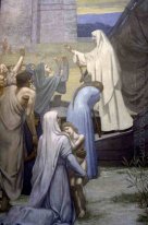 St Genevieve Bringing Supplies To The City Of Paris After The Si